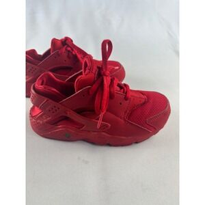 Nike Air Huarache Run Triple Red Streetwear Sneakerhead Kid Sneakers  Size 1Yd